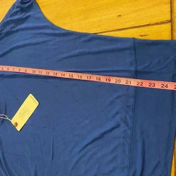 Lanston Womens long sleeve modal blue pullover soft cozy medium top 3/4 sleeve - Picture 7 of 10